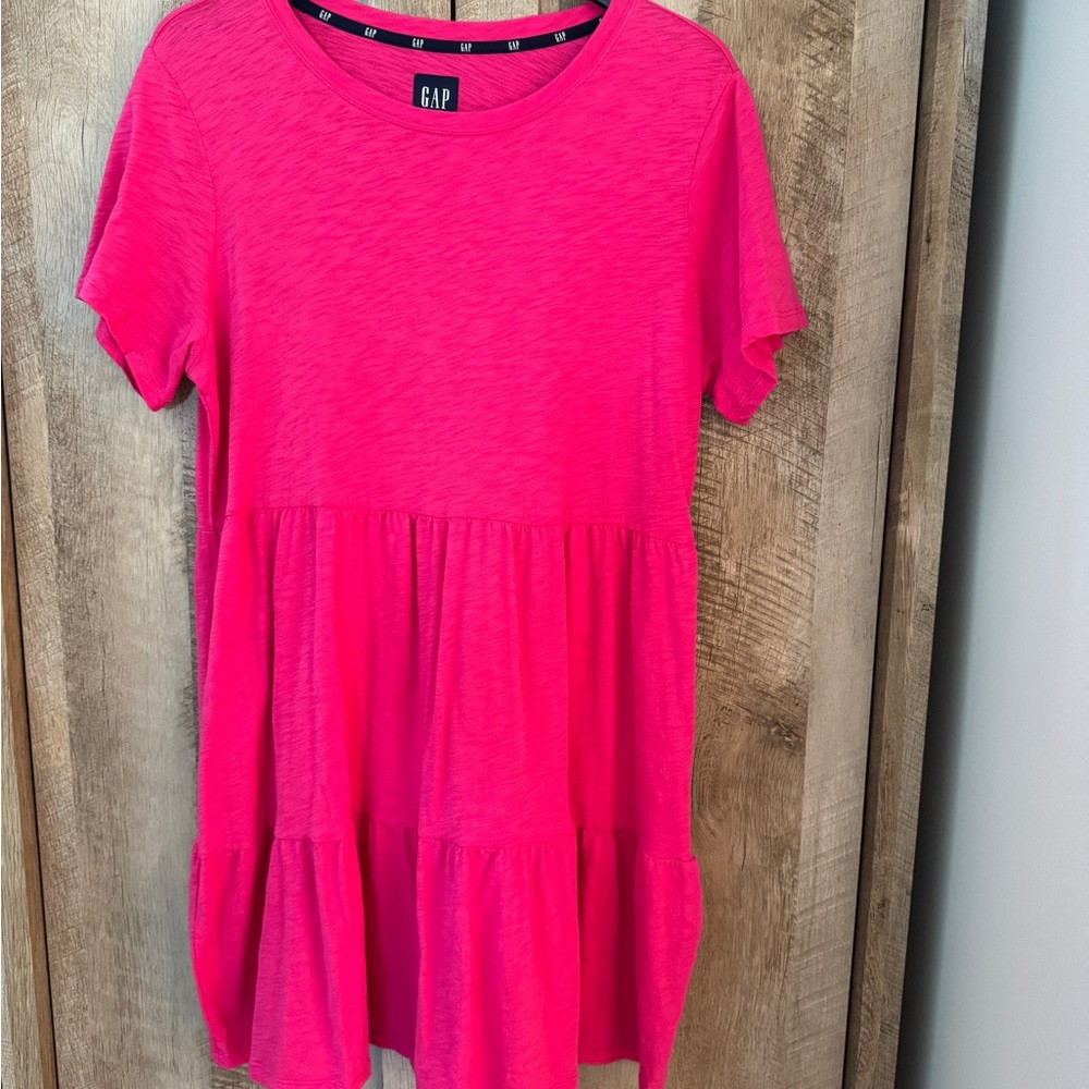 GAP Pink Tiered Dress